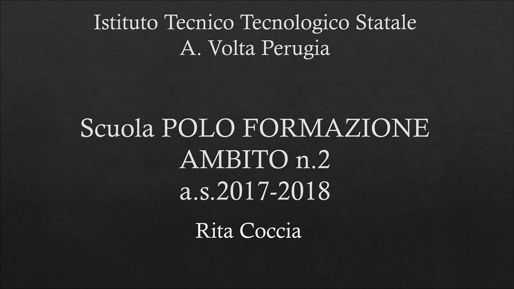 Istituto Tecnico Tecnologico Statale A Ppt Scaricare